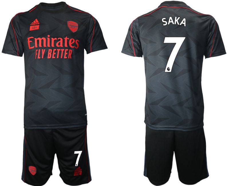 Men 2020-2021 Club Arsenal commemorative edition black #7 Adidas Soccer Jersey->barcelona jersey->Soccer Club Jersey